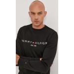 Pánska Jesenná móda Tommy Hilfiger BIO čiernej farby z bavlny Zľava na zimu udržateľná móda 