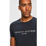 Pánske Tričká s potlačou Tommy Hilfiger tmavo modrej farby z bavlny vo veľkosti XXXL 