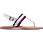 Dámske Kožené sandále Tommy Hilfiger bielej farby vo veľkosti 36 v zľave na leto 