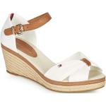 Dámske Kožené sandále Tommy Hilfiger Iconic bielej farby vo veľkosti 41 v zľave na leto 