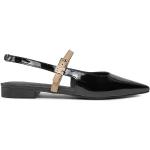 Dámske Kožené sandále Tommy Hilfiger Back čiernej farby vo veľkosti 36 v zľave na leto 
