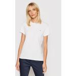 Dámske Polo tričká Tommy Hilfiger bielej farby z bavlny vo veľkosti XXL 