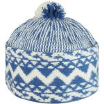 Pánske Zimné čiapky Tonak svetlo modrej farby z viskózy Onesize s veľkosťou 55 s brmbolcom 