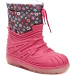 Dievčenské Snehule ružovej farby zo syntetiky vo veľkosti 35 na štandardné nohy na zimu 