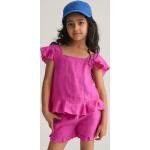 Dievčenské Detské tričká Gant fialovej farby do 8 rokov s volánmi 