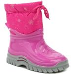 Dievčenské Snehule ružovej farby zo syntetiky vo veľkosti 28 na štandardné nohy na zips na zimu 