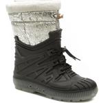 Dámske Snehule čiernej farby zo syntetiky vo veľkosti 41 na štandardné nohy metalické na zimu 