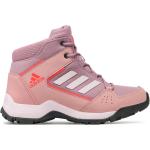 Dámske Vysoké turistické topánky adidas ružovej farby 