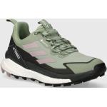 Dámske Nízke turistické topánky adidas Terrex Free Hiker zelenej farby zo syntetiky vo veľkosti 36,5 