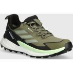 Pánske Nízke turistické topánky adidas Terrex Free Hiker zelenej farby zo syntetiky vo veľkosti 47,5 v zľave 