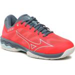 Dámska Tenisová obuv Mizuno červenej farby v športovom štýle vo veľkosti 40 Zľava 