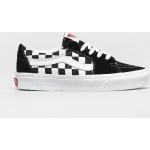 Pánska Skate obuv Vans Checkerboard čiernej farby z kože Zľava 