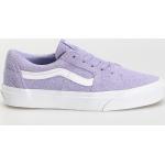 Pánska Skate obuv Vans Suede fialovej farby z kože s motívom Lavender Zľava 