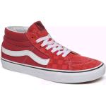 Pánska Skate obuv Vans Checkerboard pompejsky červenej farby z kože vo veľkosti 42 