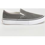 Pánska Skate obuv Vans Slip On sivej farby s károvaným vzorom zo semišu vo veľkosti 40,5 