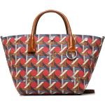 Dámske Designer Luxusné kabelky Tory Burch hnedej farby z plátna v zľave 