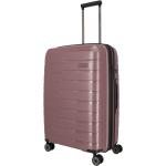 Dámske Veľké cestovné kufre Travelite ružovej farby v elegantnom štýle rotačné kolesá objem 82 l 