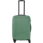 Dámske Stredné cestovné kufre Travelite zelenej farby z plastu objem 65 l 