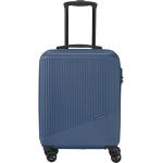Pánske Malé cestovné kufre Travelite modrej farby z plastu objem 34 l 