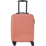 Dámske Malé cestovné kufre Travelite oranžovej farby v modernom štýle z plastu 