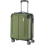 Pánske Malé cestovné kufre Travelite zelenej farby v modernom štýle z plastu rotačné kolesá objem 40 l 