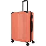 Dámske Veľké cestovné kufre Travelite oranžovej farby z plastu objem 100 l v zľave 