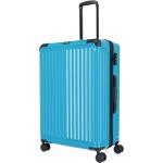 Veľké cestovné kufre Travelite tyrkysovej farby integrovaný zámok objem 100 l 