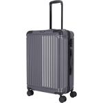 Stredné cestovné kufre Travelite sivej farby integrovaný zámok objem 65 l 