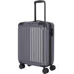 Pánske Malé cestovné kufre Travelite sivej farby v modernom štýle z plastu objem 37 l 