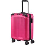 Dámske Malé cestovné kufre Travelite ružovej farby v modernom štýle z plastu v zľave 