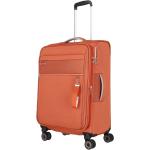 Dámske Stredné cestovné kufre Travelite oranžovej farby v elegantnom štýle z tkaniny udržateľná móda 
