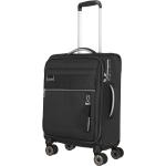 Malé cestovné kufre Travelite čiernej farby v elegantnom štýle z tkaniny na zips integrovaný zámok objem 35 l udržateľná móda 