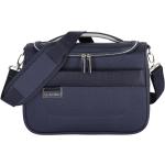 Dámske Kozmetické kufríky Travelite modrej farby v elegantnom štýle z tkaniny objem 13 l udržateľná móda 