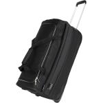 Pánske Cestovné tašky na kolieskach Travelite čiernej farby v elegantnom štýle objem 71 l udržateľná móda 