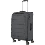 Pánske Stredné cestovné kufre Travelite sivej farby z tkaniny rotačné kolesá objem 67 l udržateľná móda 