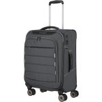 Malé cestovné kufre Travelite sivej farby z plastu na zips integrovaný zámok objem 36 l udržateľná móda 