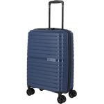 Pánske Malé cestovné kufre Travelite modrej farby rotačné kolesá objem 36 l 