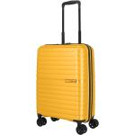 Pánske Malé cestovné kufre Travelite žltej farby rotačné kolesá objem 36 l 