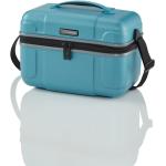 Kozmetické kufríky Travelite Vector tyrkysovej farby na zips 