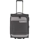 Pánske Malé cestovné kufre Travelite sivej farby z tkaniny objem 41 l udržateľná móda 