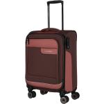 Pánske Malé cestovné kufre Travelite ružovej farby s kvetinovým vzorom z tkaniny rotačné kolesá objem 34 l udržateľná móda 