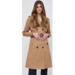 Dámske Designer Jarné kabáty HUGO BOSS BOSS béžovej farby z polyesteru vo veľkosti M udržateľná móda 