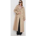 Dámske Designer Jarné kabáty Ralph Lauren béžovej farby z bavlny vo veľkosti XS v zľave 