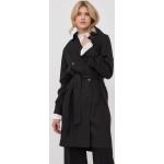 Dámske Designer Dvojradové kabáty The Kooples čiernej farby z lyocellu vo veľkosti L udržateľná móda 