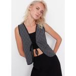 Trendyol Anthracite Quilted Knitted Vest