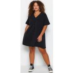 Dámske Denné šaty Trendyol čiernej farby z bavlny vo veľkosti XXL v zľave 