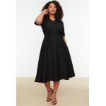 Dámske Denné šaty Trendyol čiernej farby z polyesteru vo veľkosti XL v zľave 