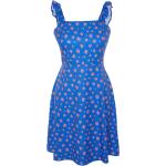 Dámske Mini šaty Trendyol svetlo modrej farby s kvetinovým vzorom z polyesteru vo veľkosti 5 XL v zľave 