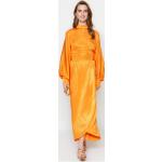 Dámske Spoločenské šaty Trendyol oranžovej farby v elegantnom štýle vo veľkosti M v zľave 