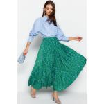 Dámske Dlhé sukne Trendyol tyrkysovej farby z polyesteru vo veľkosti L s dĺžkou: Maxi v zľave 